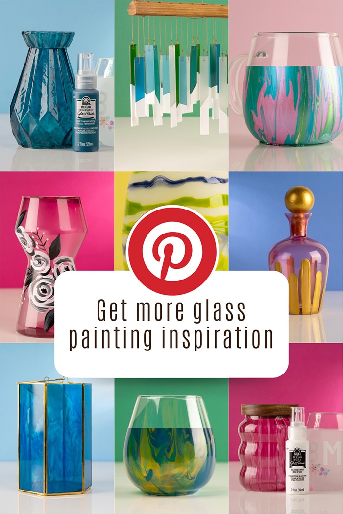 Get more glass painting inspiration on Pinterest!
